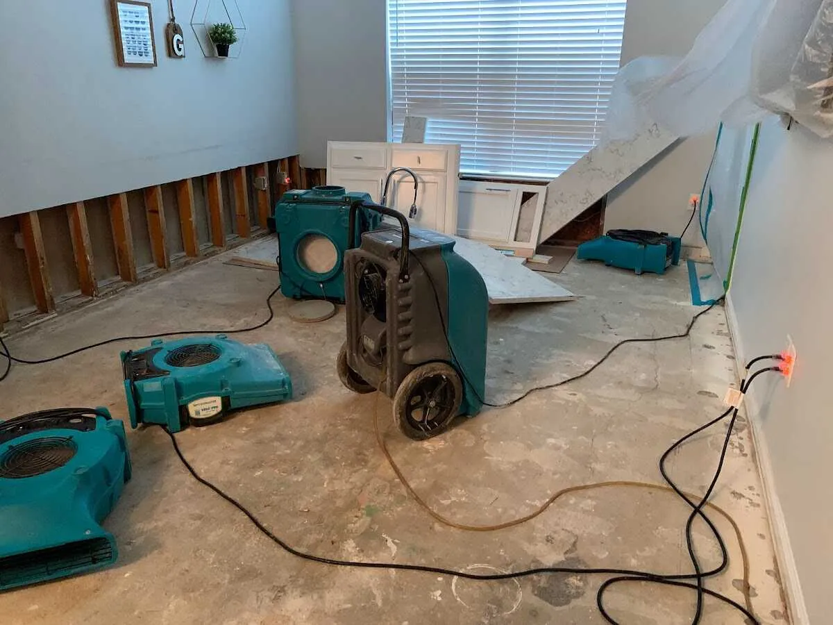 Dehumidifier in flood-cut room for Water Extraction & Removal in Fruitport